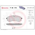 Rear brake pad set BREMBO - P 85 178