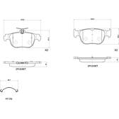 Rear brake pad set BREMBO - P 85 189