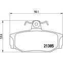 Rear brake pad set BREMBO - P 86 009
