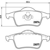 Rear brake pad set BREMBO - P 86 014