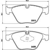 Remblokkenset voor BREMBO - P 06 055