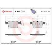 Remblokkenset voor BREMBO - P 06 075