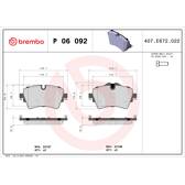 Remblokkenset voor BREMBO - P 06 092