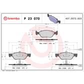 Remblokkenset voor BREMBO - P 23 070