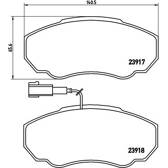 Remblokkenset voor BREMBO - P 23 091