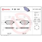 Remblokkenset voor BREMBO - P 23 141