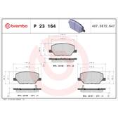 Remblokkenset voor BREMBO - P 23 164