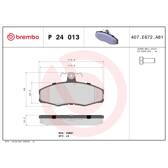 Remblokkenset voor BREMBO - P 24 013