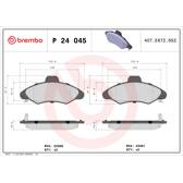 Remblokkenset voor BREMBO - P 24 045