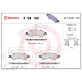 Remblokkenset voor BREMBO - P 24 153