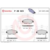 Remblokkenset voor BREMBO - P 28 023