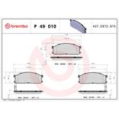 Remblokkenset voor BREMBO - P 49 010