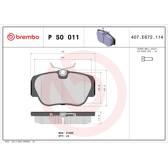 Remblokkenset voor BREMBO - P 50 011