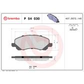 Remblokkenset voor BREMBO - P 54 030
