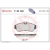 Remblokkenset voor BREMBO - P 56 022
