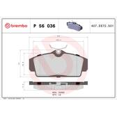 Remblokkenset voor BREMBO - P 56 036