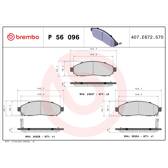 Remblokkenset voor BREMBO - P 56 096