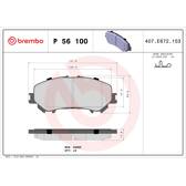 Remblokkenset voor BREMBO - P 56 100