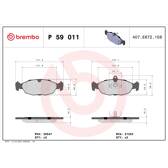 Remblokkenset voor BREMBO - P 59 011