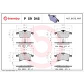 Remblokkenset voor BREMBO - P 59 045