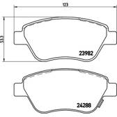 Remblokkenset voor BREMBO - P 59 051
