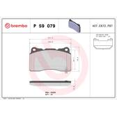 Remblokkenset voor BREMBO - P 59 079