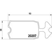 Remblokkenset voor BREMBO - P 61 002