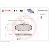 Remblokkenset voor BREMBO - P 61 057