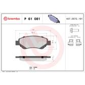 Remblokkenset voor BREMBO - P 61 081