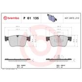 Remblokkenset voor BREMBO - P 61 135