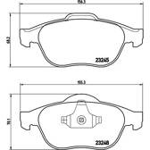 Remblokkenset voor BREMBO - P 68 032