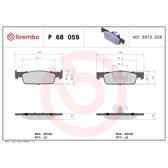 Remblokkenset voor BREMBO - P 68 059