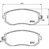 Remblokkenset voor BREMBO - P 78 021
