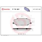 Remblokkenset voor BREMBO - P 79 001