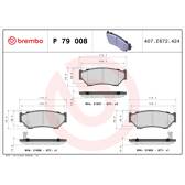 Remblokkenset voor BREMBO - P 79 008