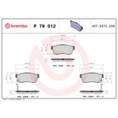 Remblokkenset voor BREMBO - P 79 012