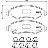 Remblokkenset voor BREMBO - P 79 015