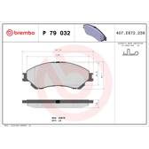 Remblokkenset voor BREMBO - P 79 032