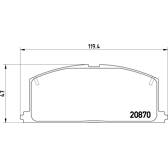Remblokkenset voor BREMBO - P 83 011