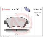 Remblokkenset voor BREMBO - P 83 027
