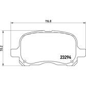 Remblokkenset voor BREMBO - P 83 044