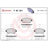Remblokkenset voor BREMBO - P 83 051