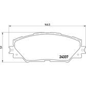 Remblokkenset voor BREMBO - P 83 071