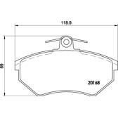 Remblokkenset voor BREMBO - P 85 011