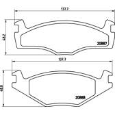 Remblokkenset voor BREMBO - P 85 012