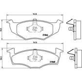 Remblokkenset voor BREMBO - P 85 030