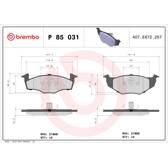Remblokkenset voor BREMBO - P 85 031