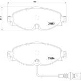 Remblokkenset voor BREMBO - P 85 126X