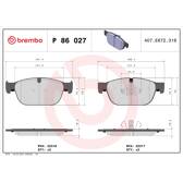Remblokkenset voor BREMBO - P 86 027