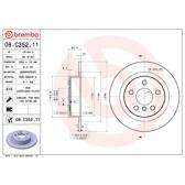 Set van 2 remschijven BREMBO - 08.C352.11